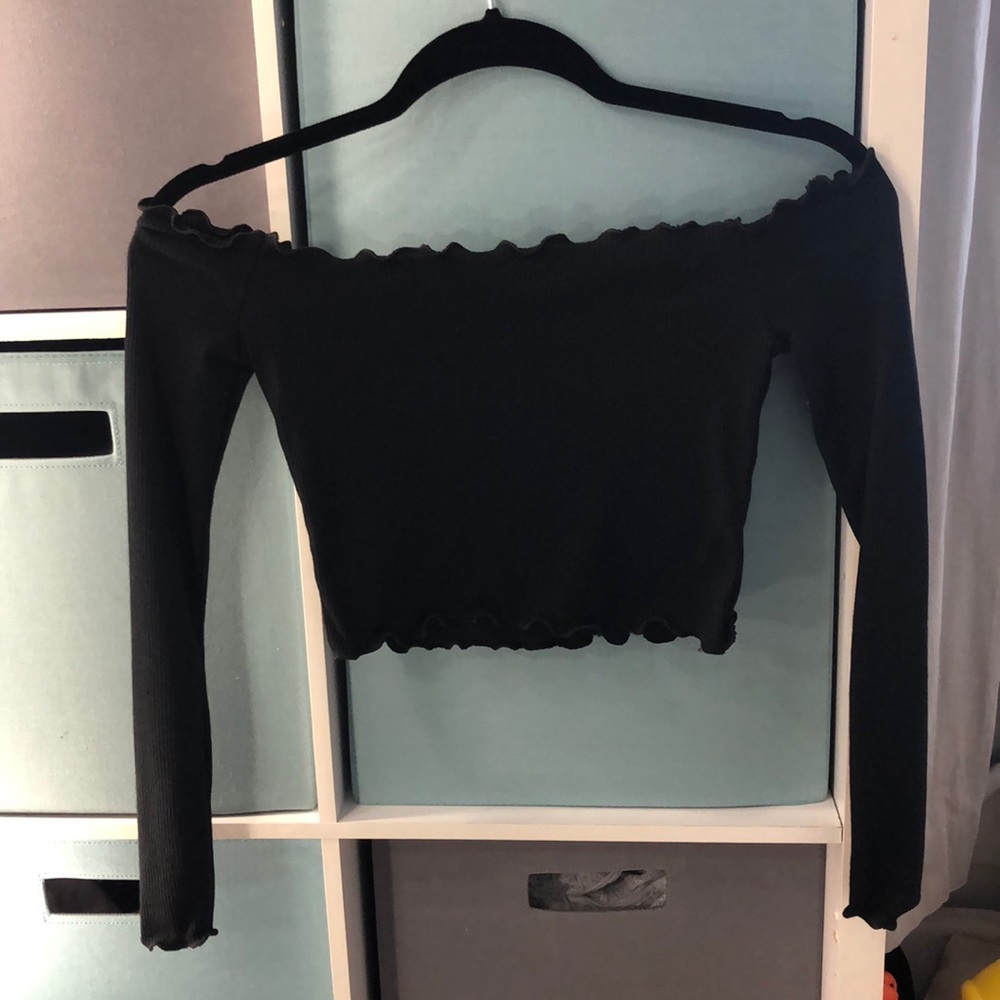 Off the shoulder crop top